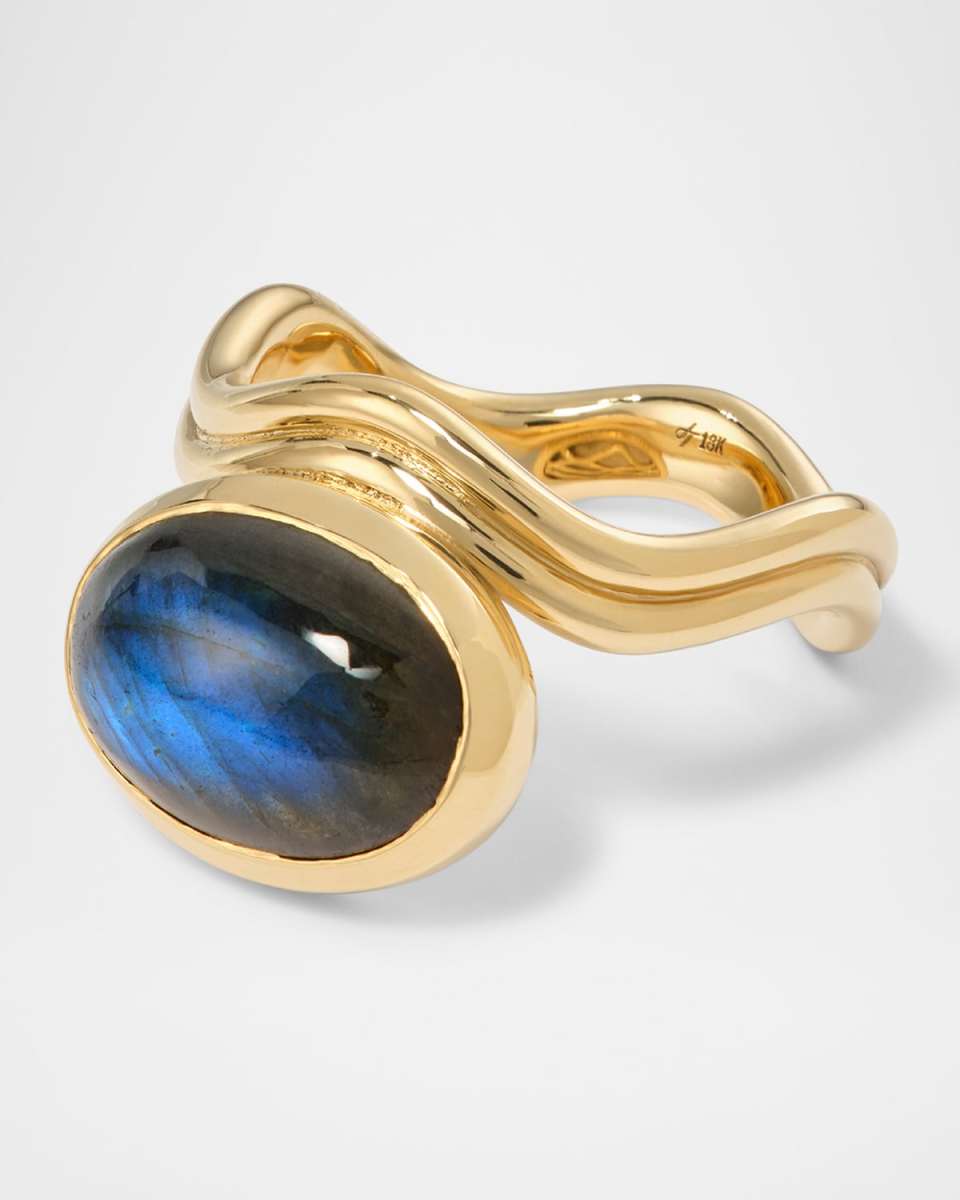 Aurora Ring with Labradorite